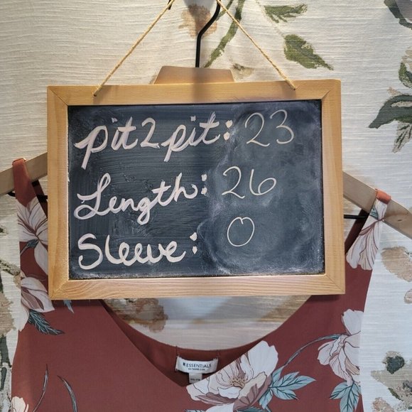 R Essentials Sleeveless Rose Pink Floral Blouse Women's XXL - Picture 12 of 12